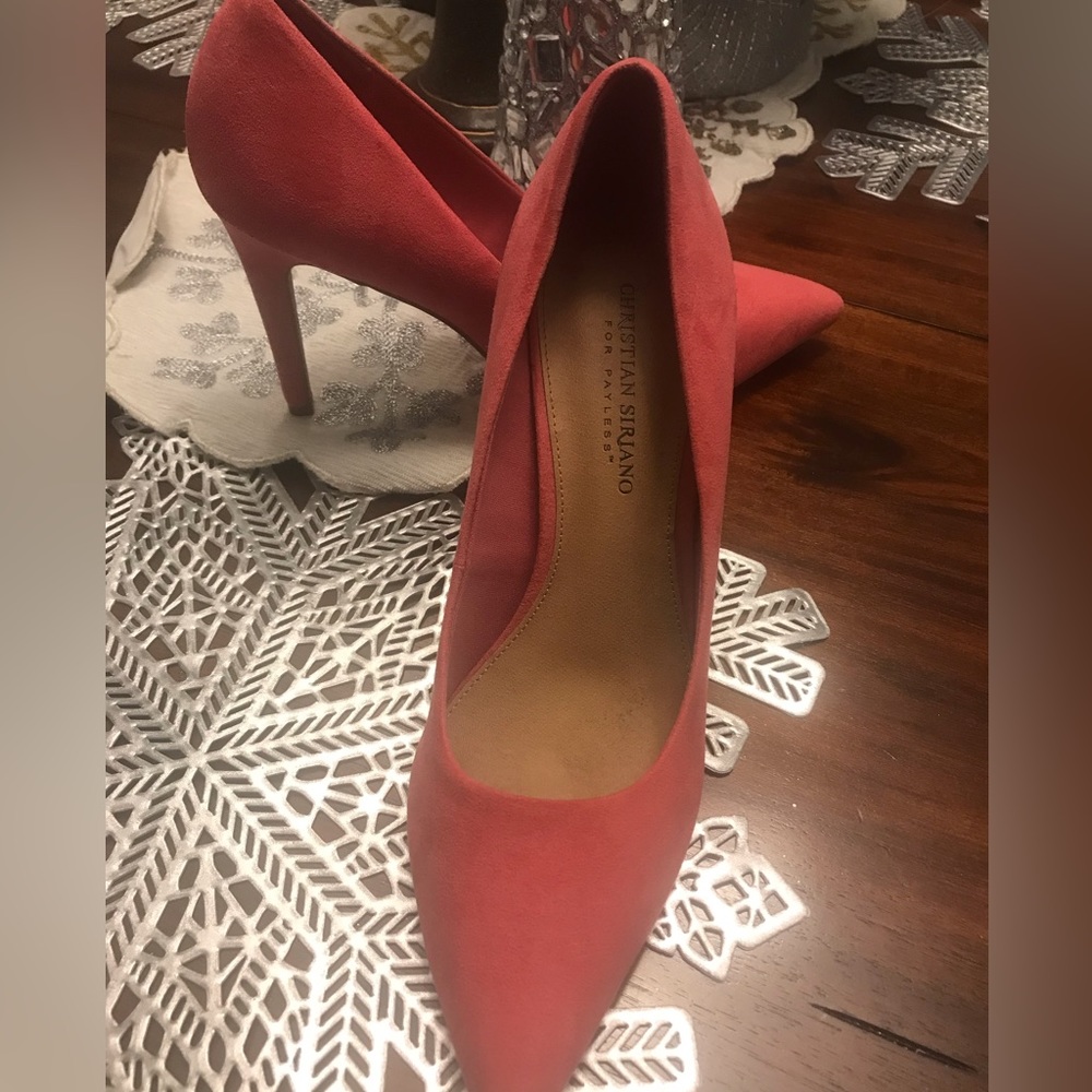 Pretty Pink Suede Pumps - size 10 ~ New/Never Worn